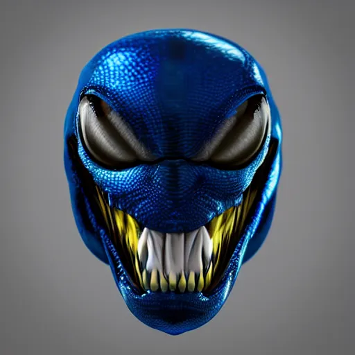 Image similar to blue venom, photorealistic, 3 d render, 8 k