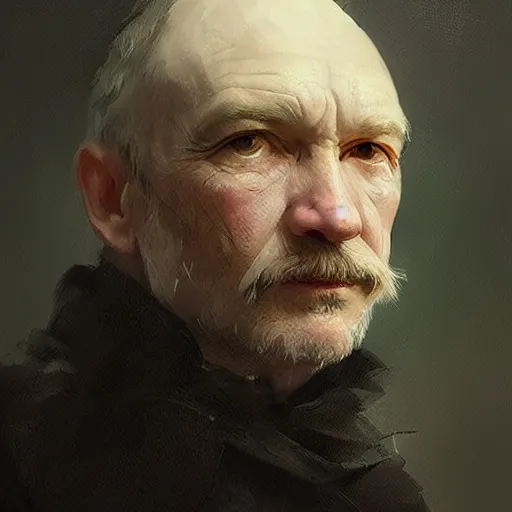 Image similar to “Portrait of Thomas Hardy by Greg Rutkowski, young, attractive, highly detailed portrait, scifi, digital painting, artstation, concept art, smooth, sharp foccus ilustration, Artstation HQ”