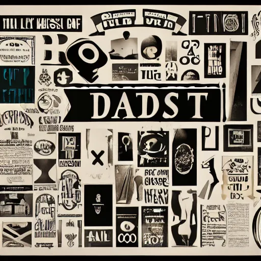 Image similar to Dadaist typographical collage