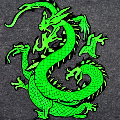 Prompt: green dragon