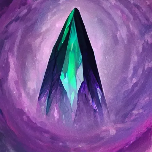 Image similar to Floating dark-purple crystal shard 🎨🖌️