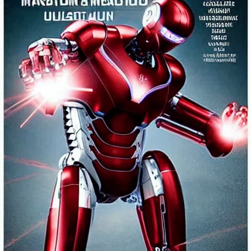 Image similar to elon musk a a cybernetic robot, ultron