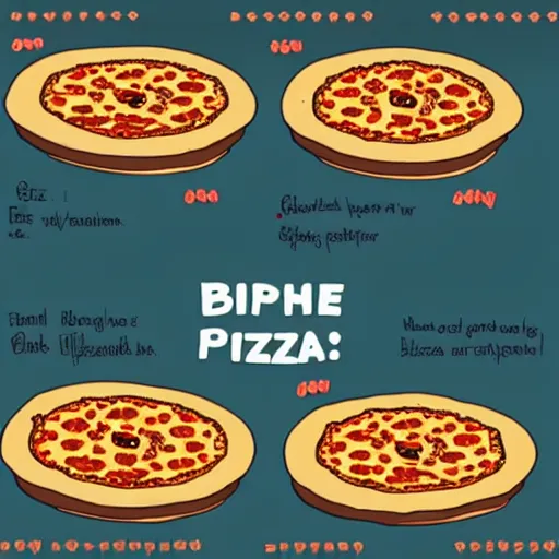 Prompt: best pizza in the style of the simpsons.