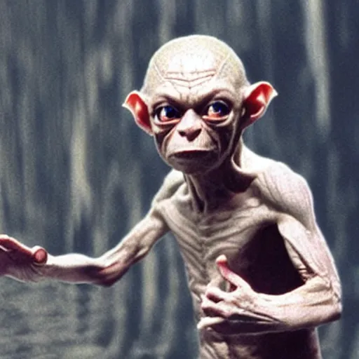 Image similar to gollum in the matrix