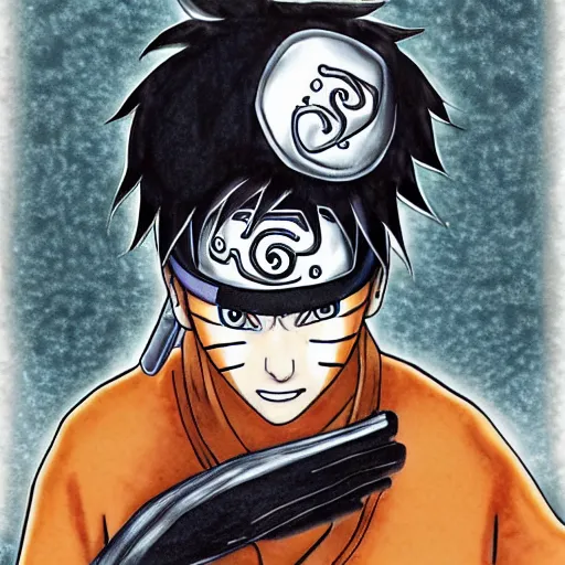 Prompt: Naruto Uzumaki by Junji Ito, color, detailed