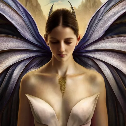 Image similar to Perfectly-centered portrait-photograph of a Winged Dragon, lifelike, super highly detailed, professional digital painting, artstation, concept art, smooth, sharp focus, extreme illustration, Unreal Engine 5, Photorealism, HD quality, 8k resolution, cinema 4d, 3D, beautiful, cinematic, art by artgerm and greg rutkowski and alphonse mucha and loish and WLOP