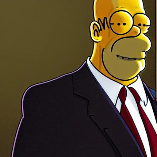 Prompt: Homer Simpson in the Sopranos, photo-realistic