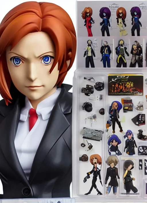 Image similar to an anime model kit of Dana Scully, anime PVC Figure, garage kit