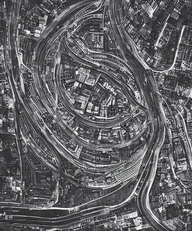 Image similar to “ city, placed on the mobius strip surface. photography by aydın buyuktas ”