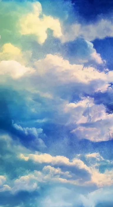 Prompt: 3 layers of sky above each other, smooth, background artwork, digital art, award winning