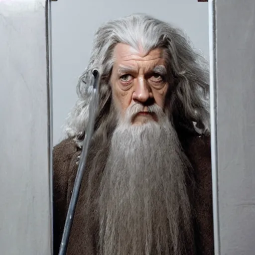 Image similar to photo of gandalf in jail