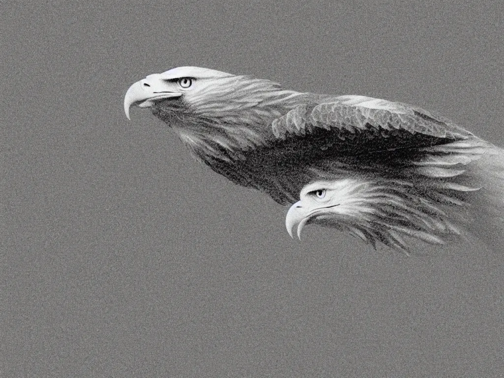 Prompt: Eagle in flat effect, sense of design