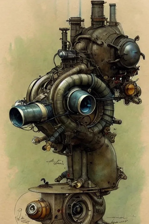 Image similar to (((((1950s jet engine . muted colors.))))) by Jean-Baptiste Monge !!!!!!!!!!!!!!!!!!!!!!!!!!!