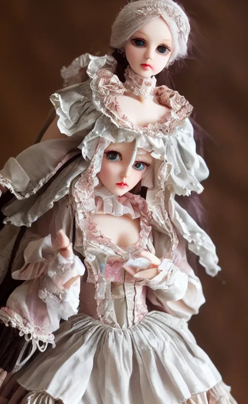 Image similar to dollfie in baroque dress