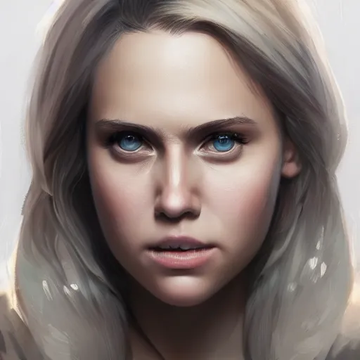 Image similar to a well designed portrait of Mia Malkova , detailed, realistic, sketch style, Artstation,Greg Rutkowski, 8K resolution.