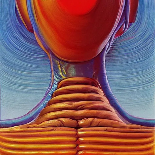 Image similar to alien by wayne thiebaud