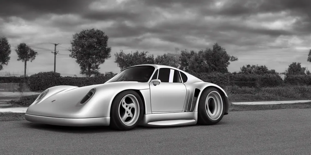 Image similar to porsche 959 from the future. hypercar. photo realistic 35mm Khyzyl Saleem