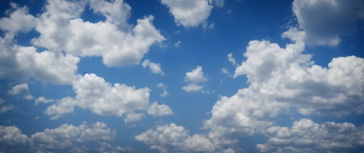 Prompt: realistic soft clouds in the blue sky, hyperrealistic, photograph, 35mm, sharp focus