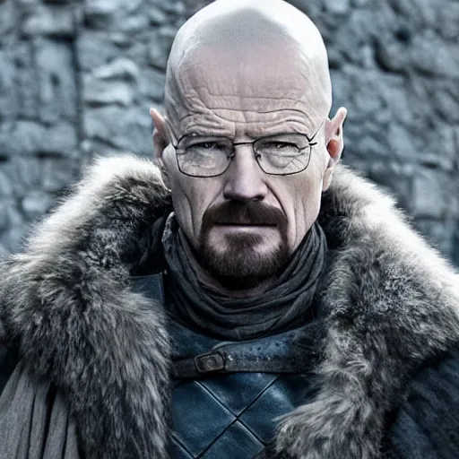 Prompt: walter white in game of thrones