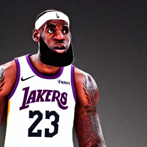 Image similar to still of lebron james as a character in veggietales, veggietales episode and style, 8 k, 4 k, high quality, hyperdetailed