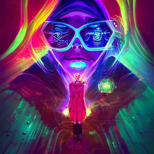 Image similar to skill magic geek inside matrix deepdream radiating a glowing aura stuff loot legends stylized digital illustration video game icon artstation lois van baarle, ilya kuvshinov, rossdraws,