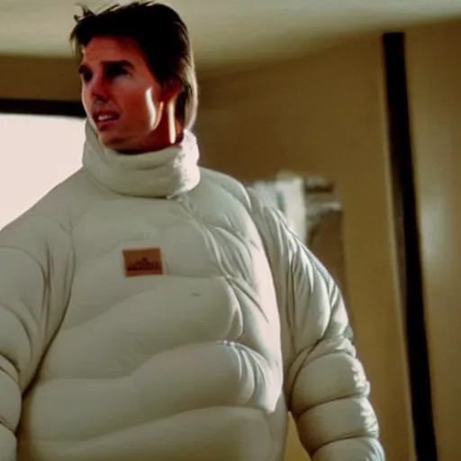 Prompt: tom cruise as the michelin man