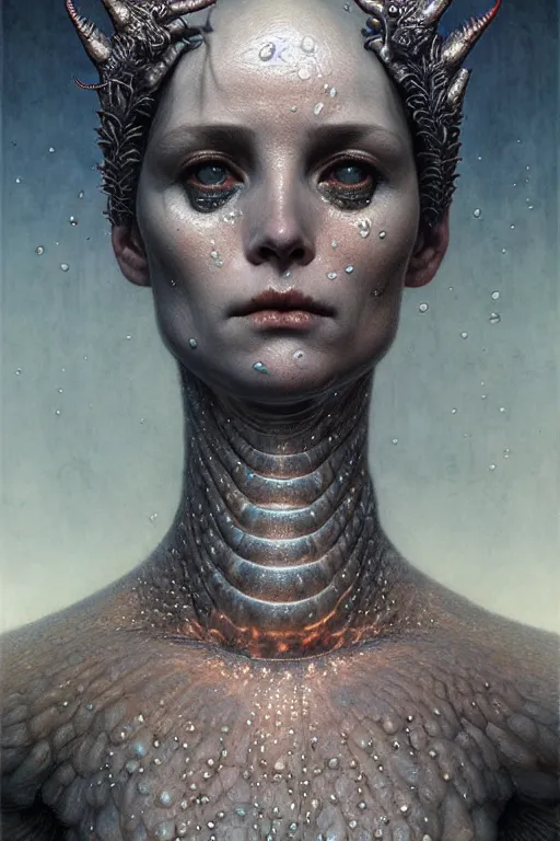 Prompt: gorgeous cute! lilith the mother of all monsters, crystal crown, raining ash & fire, fine art masterpiece, highly detailed dino valls wayne barlowe machiej kuciara, dramatic lighting, long shot, wide angle, uhd 8 k, sharp focus