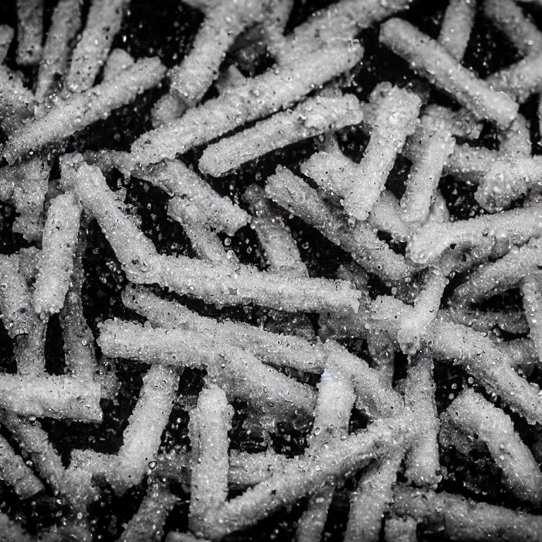 Prompt: soaking wet soggy fish fingers drenched with a stream of water from a faucet on a moist wet plate. very wet delicious fish sticks with specular highlights. water drips from the wet fish sticks. macro lens close up shot 8 k food commercial shot award winning