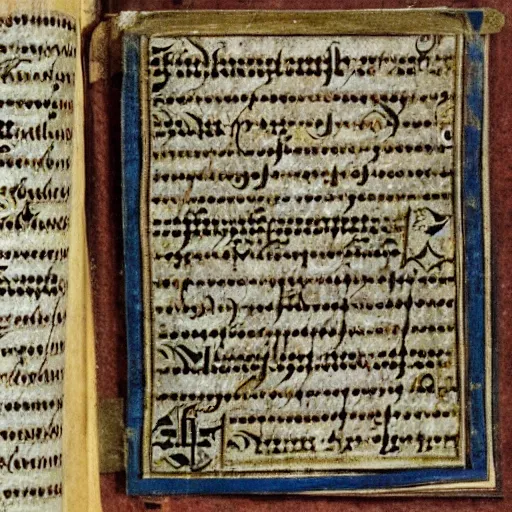 Image similar to lord of the rings as mediaeval manuscript