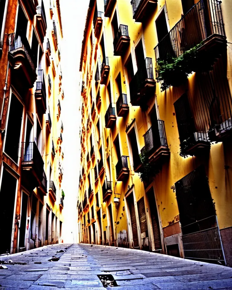 Image similar to abandoned streets of Barcelona