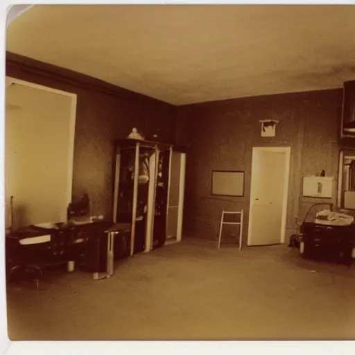 Image similar to polaroid photo of the backrooms, realistic