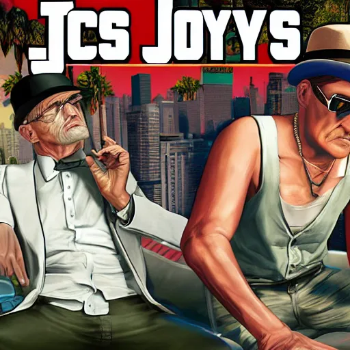 Image similar to James Joyce GTA V cover art