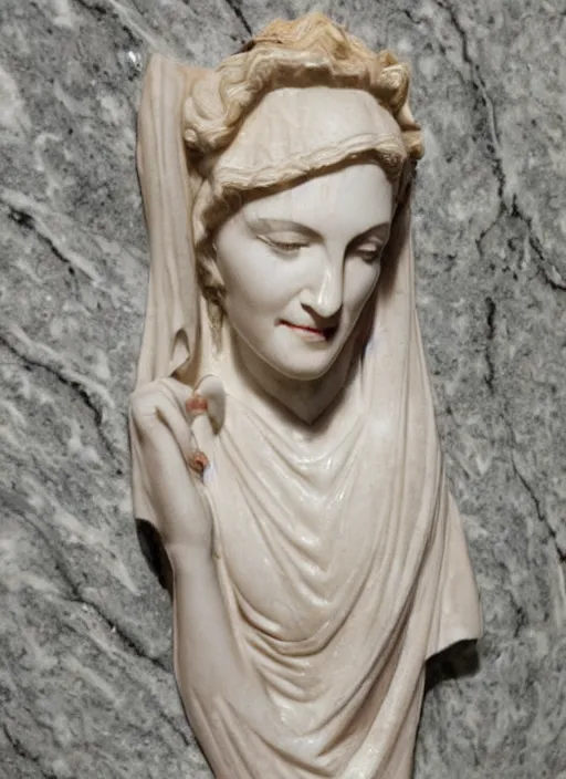 Image similar to Madonna carved out of marble