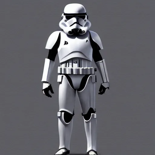 Image similar to an extremely long shot of an imperial stormtrooper walking concept art by Doug Chiang cinematic, realistic painting, high definition, very detailed, extremely high detail, photo realistic, symmetrical, concept art, the Mandalorian concept art style