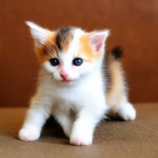 Image similar to a cute baby calico kitten