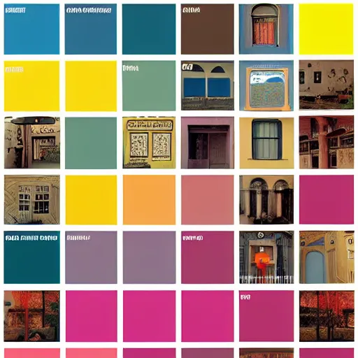 Prompt: color palate used by wes anderson in his films