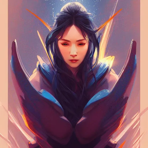 Prompt: Japanese lightning goddess, D&D, blue color palette, highly detailed, digital painting, artstation, concept art, sharp focus, illustration, cinematic lighting, art by artgerm and greg rutkowski and alphonse mucha