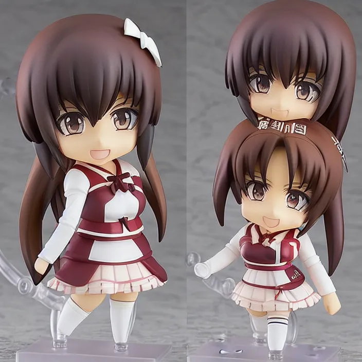 Prompt: an anime nendoroid of japanese idols akb 4 7, figurine, detailed product photo