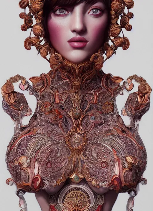 Prompt: perfect skin :: by Martine Johanna :: ornate, dynamic, particulate, rich colors, intricate, elegant, centered, artstation, smooth, sharp focus, octane render, 3d