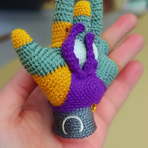 Prompt: The Infinity Gauntlet, Amigurumi