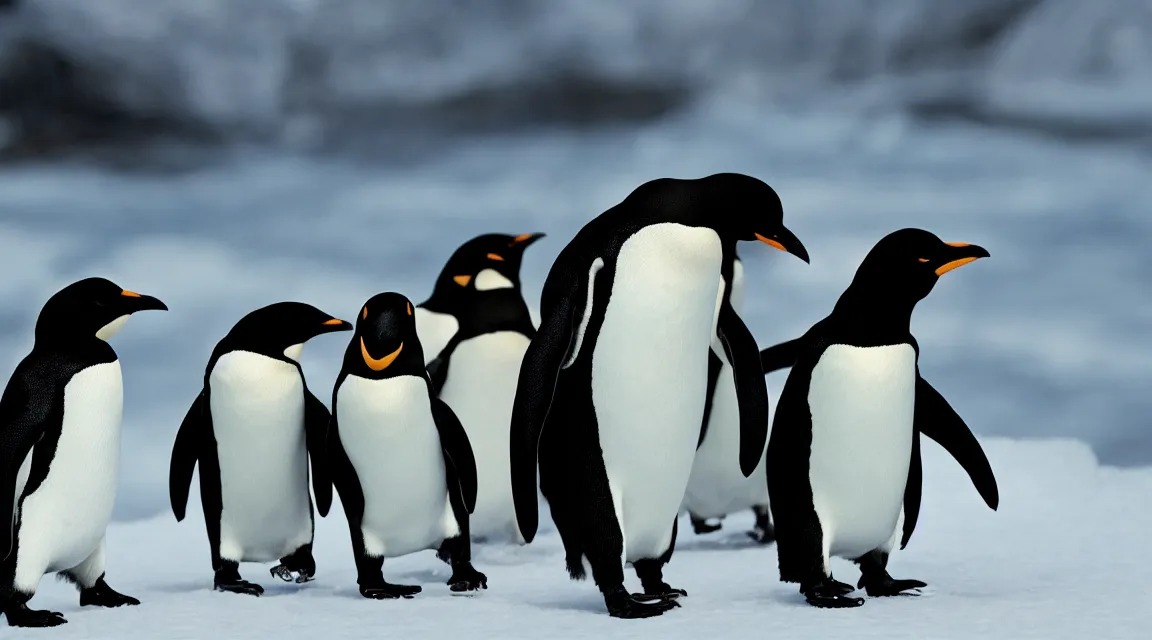 Image similar to Linux Tux penguin wallpaper photo taked by Annie Leibovitz