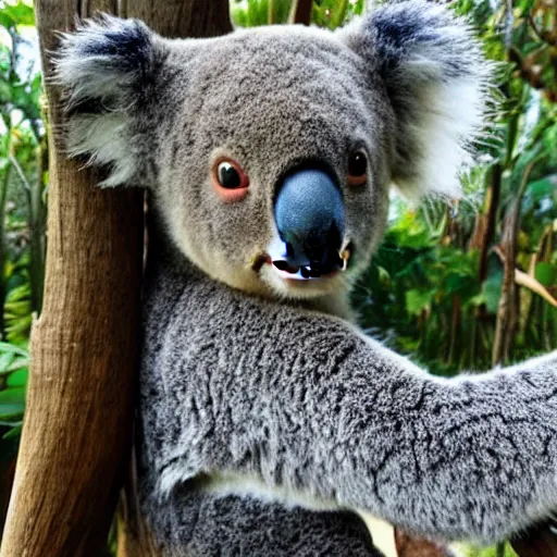 Prompt: koala tinder selfie