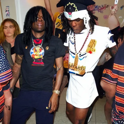 Prompt: Chief Keef dressed as Sailor Moon