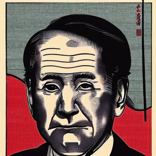 Prompt: Joe Biden, ukiyo-e