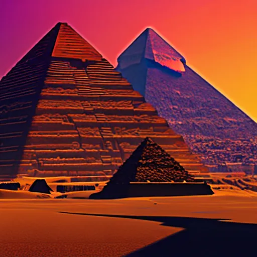 Image similar to cyberpunk pyramids in egypt by paolo eleuteri serpieri and tomer hanuka and chesley bonestell and daniel merriam and tomokazu matsuyama, unreal engine, high resolution render, featured on artstation, octane, 8 k, highly intricate details, vivid colors