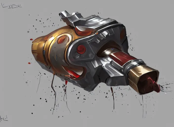 Image similar to device for opening cans, concept art, sci - fi weapon, artstation