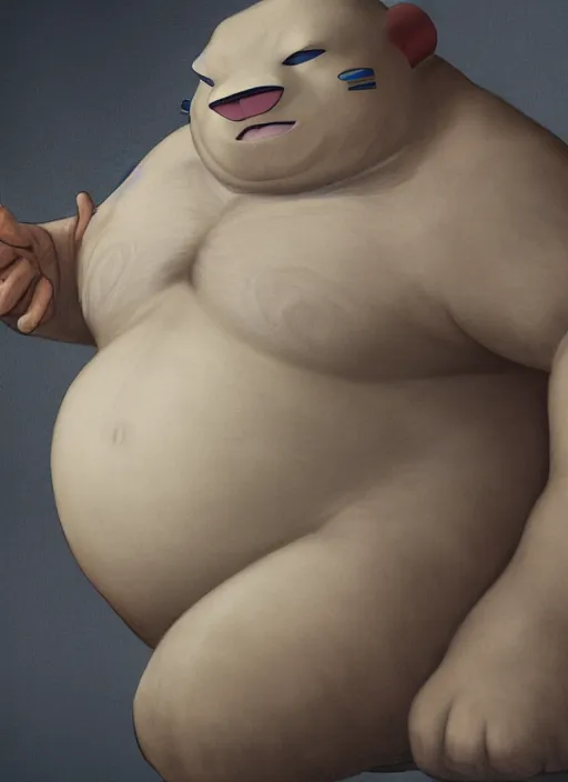 Prompt: Snorlax Pokemon with translucent skin, visible muscles and veins and arteries and bones and spines and nerves, beautiful detailed intricate insanely detailed octane render, 8k artistic photography, photorealistic, chiaroscuro, by David Cronenberg, Raphael, Caravaggio