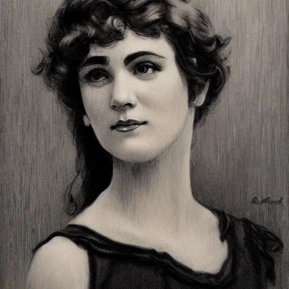 Image similar to a highly detailed portrait in the style of charles dana gibson and in the style of boris vallejo.