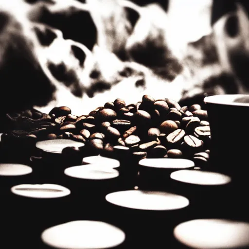 Image similar to coffee tornado, high contrast, low exposure