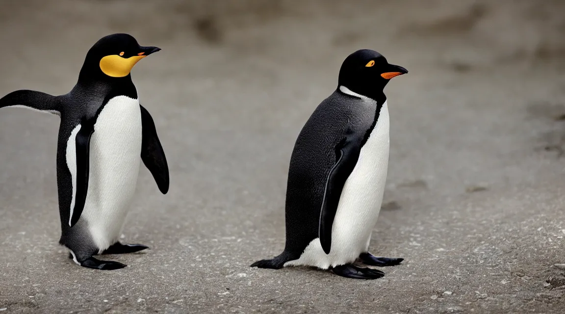 Prompt: Linux Tux penguin wallpaper photo taked by Steve McCurry